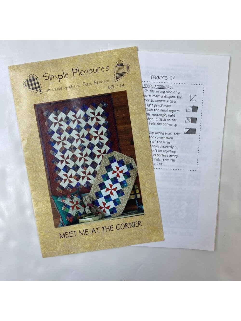 Simple Pleasures Meet Me At The Corner Quilt Patterns By Terry Atkinson